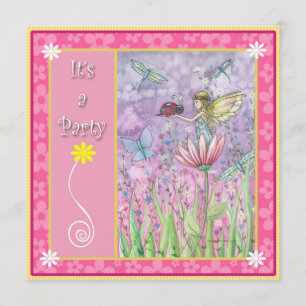 Invitations à la fête de la fée douce par Molly Ha