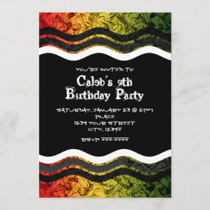 Invitations Faire Part Cartes Anniversaire Rasta Zazzle Fr