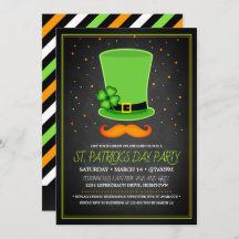 Invitations à la fête de la Saint Patrick