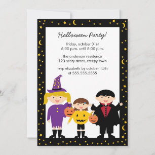 Invitations à la fête de l'Halloween