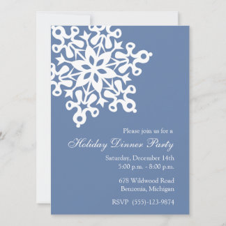Invitations à la Fête des Fêtes Bleues de Snowflak