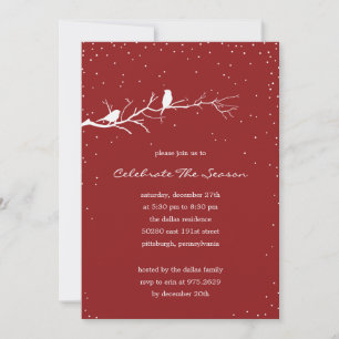 Invitations à la fête des oiseaux d'hiver