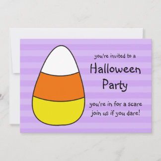 Invitations à la fête d'Halloween Corn