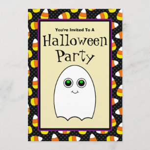 Invitations à la fête d'Halloween du fantôme
