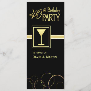 Invitations à la fête du 40e anniversaire
