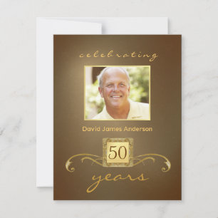 Invitations à la fête du 50e anniversaire de surpr