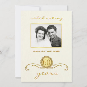 Invitations à la fête du 60e anniversaire Accents