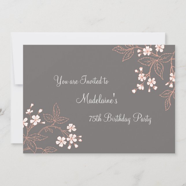 Invitations à la fête du 75e anniversaire de la fl (Devant)