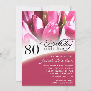 Invitations à la fête du 80e anniversaire