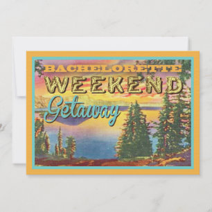 Invitations à la fête du Getaway Week-end de Bache