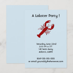 Invitations à la fête du homard