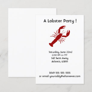 Invitations à la fête du homard