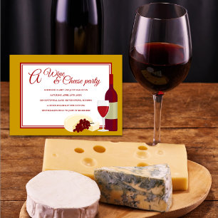 Invitations à la fête du vin et du fromage