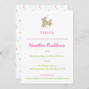 Invitations à la Fiesta Piñata Fun Graduation Part