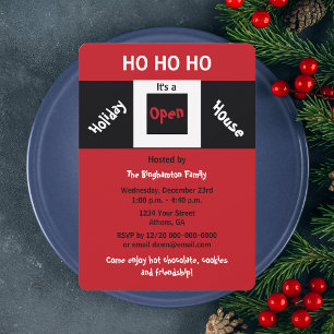 Invitations à la Maison ouverte de Noël HOHOHO