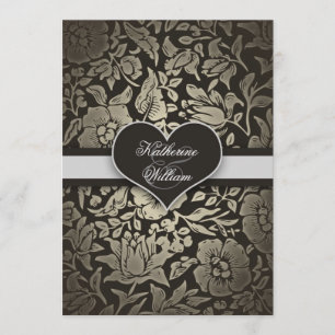 invitations à la partie vintage noire