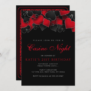 Invitations à la soirée casino