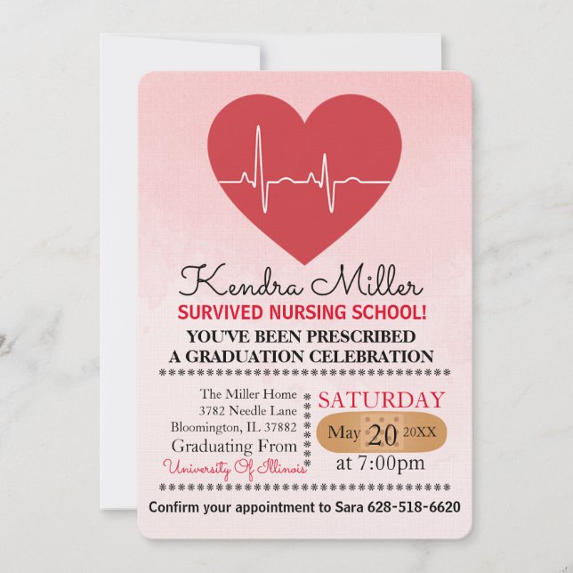 Invitations à l'école de cardiologie (Devant)