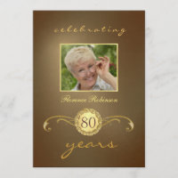 Invitations à l'occasion du 80e anniversaire - Mon