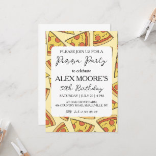 invitations à pizza italienne