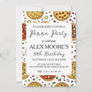 invitations à pizza italienne