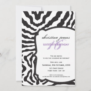 INVITATIONS À UN ÉVÉNEMENT SPÉCIAL :: superbe zèbr