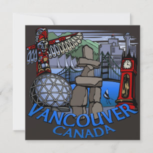 Invitations à Vancouver Personnalisées Vancouver R