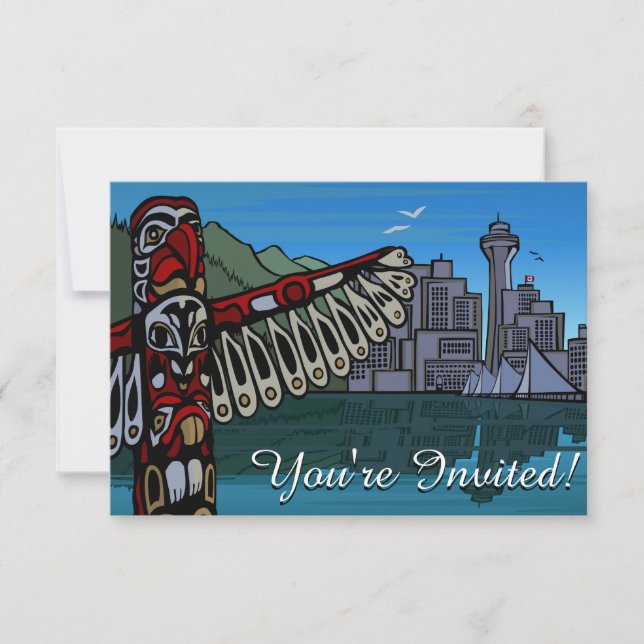 Invitations à Vancouver Personnalisées Vancouver R (Devant)