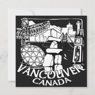 Invitations à Vancouver Personnalisées Vancouver R