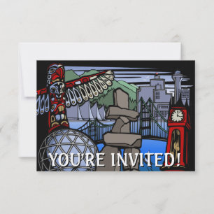 Invitations à Vancouver Personnalisées Vancouver R