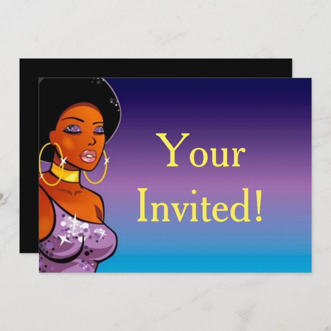 Invitations Afrocentriques (Devant / Derrière)