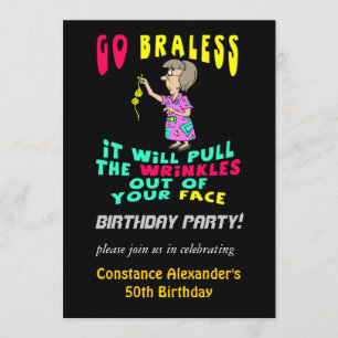 Invitations amusantes à la fête d'anniversaire des