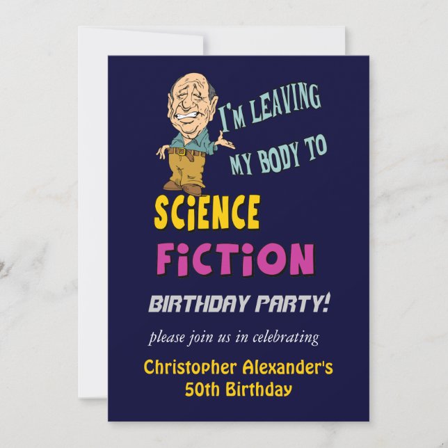 Invitations amusantes à la fête d'anniversaire des (Devant)
