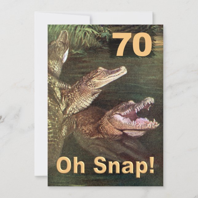 Invitations amusantes à la fête du 70e anniversair (Devant)