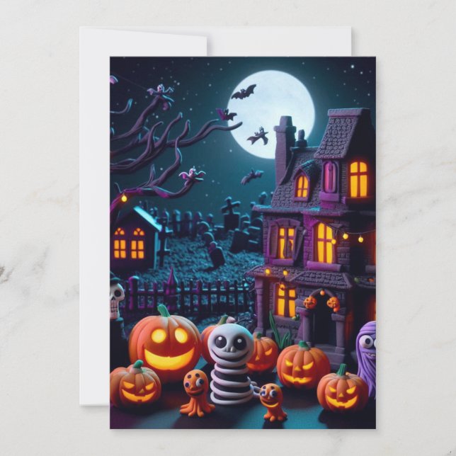 Invitations amusantes Halloween (Devant)