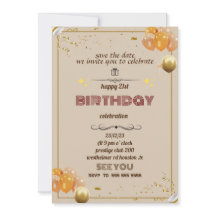 invitations anniversaire 21e