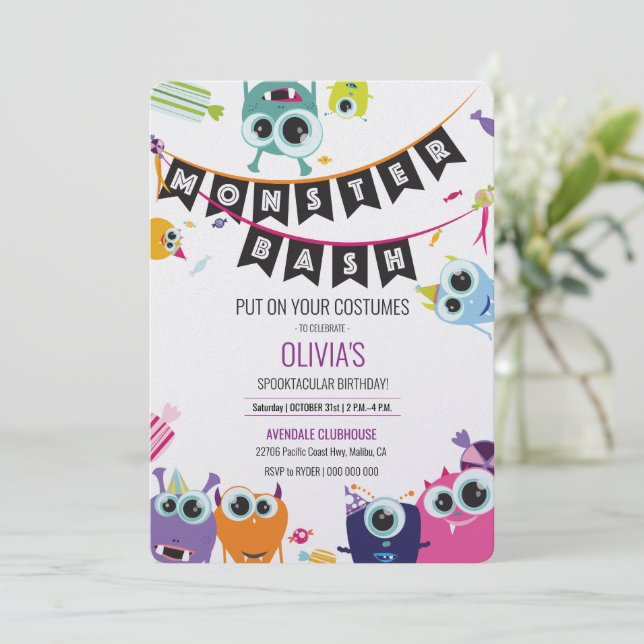 Invitations | Anniversaire | Monster Bash ! (Debout devant)