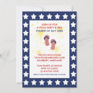 Invitations annuelles 4 juillet parties