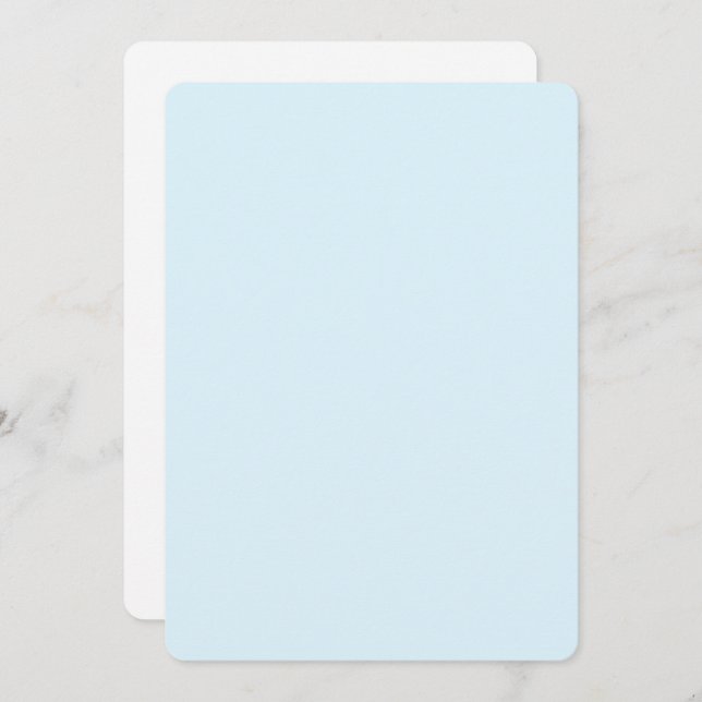 Invitations arrondies aquarelle - Conception perso (Devant / Derrière)