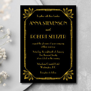 Invitations Art Déco Great Gatsby