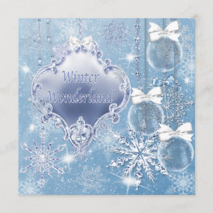 Invitations au bal d'hiver de Winter Wonderland