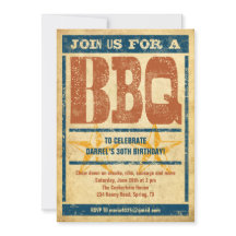 Invitations au barbecue d'anniversaire