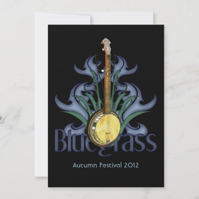Invitations au Bluegrass Banjo Party ou à un événe (Devant)