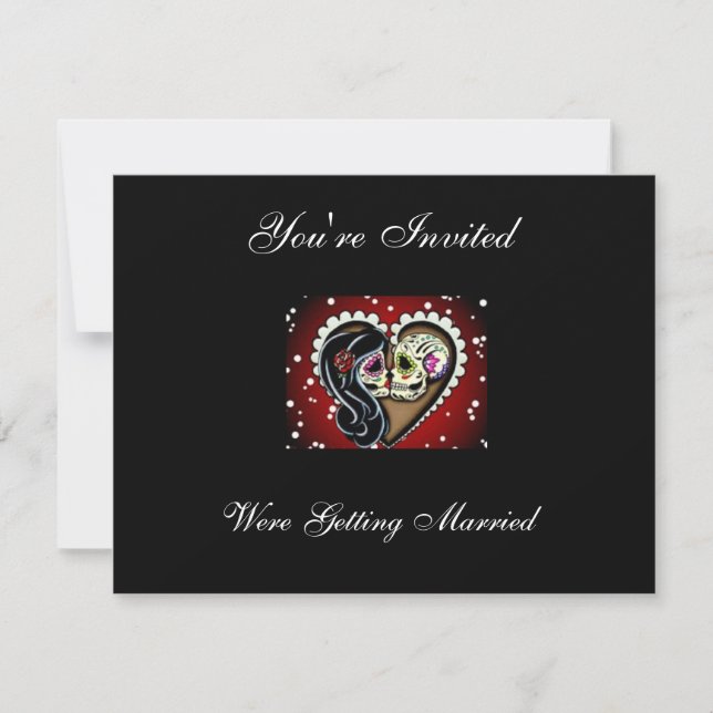 Invitations au crâne de sucre (Devant)