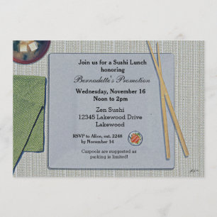 Invitations au déjeuner de sushi