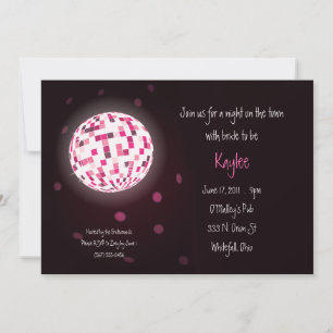 Invitations au Disco Ball Bachelorette Party