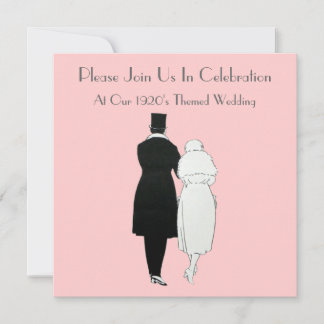 Invitations au mariage à thème des années 1920