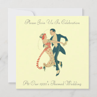 Invitations au mariage à thème des années 1920