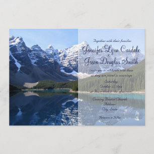 Invitations au Mariage campagnard Rocky Mountain L