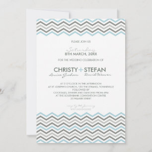 INVITATIONS AU MARIAGE :: chevron1 5x7 3